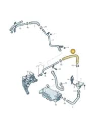 4M0121448BH Audi Coolant Hose
