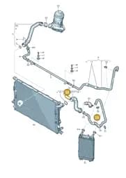 4M0121472AB Audi Coolant Hose