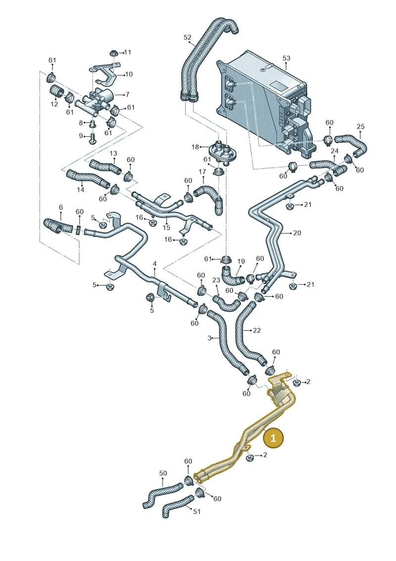 4M0121520J — Audi Q7 (2015-2025) diagram 859121530, position 1