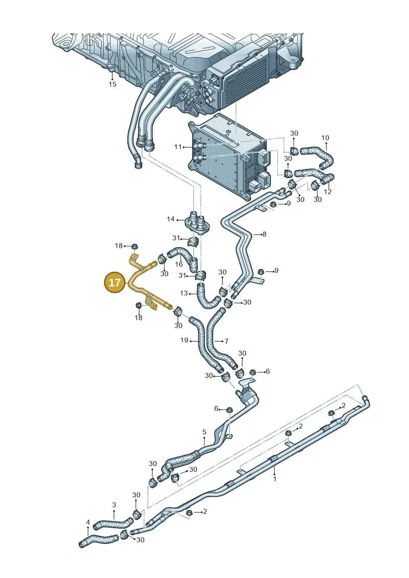4M0121611J — Audi Q8 (2018-2025) diagram 859121150, position 17