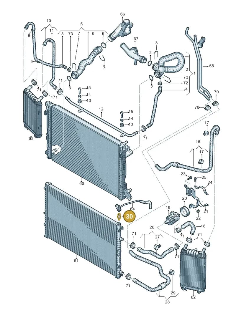 4M0121619 — Audi Q7 (2015-2025) diagram 859121420, position 30