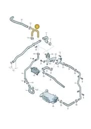 4M0122096F Audi Coolant Hose