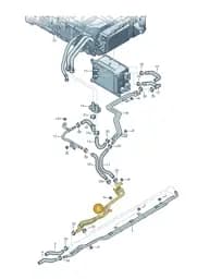 4M0122175B Audi Coolant Pipe with Coolant Hose