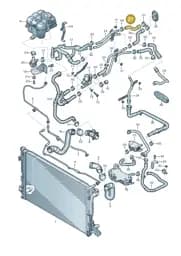 4M0122480L Audi Coolant Pipe
