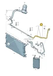 4M0122901C Audi Coolant Hose