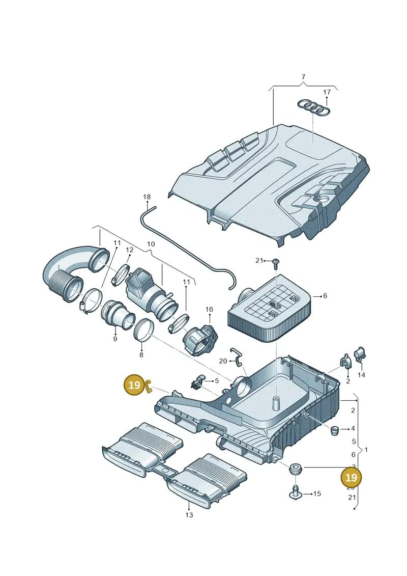4M0129797 — Audi Q7 (2015-2025) diagram 859133460, position 19