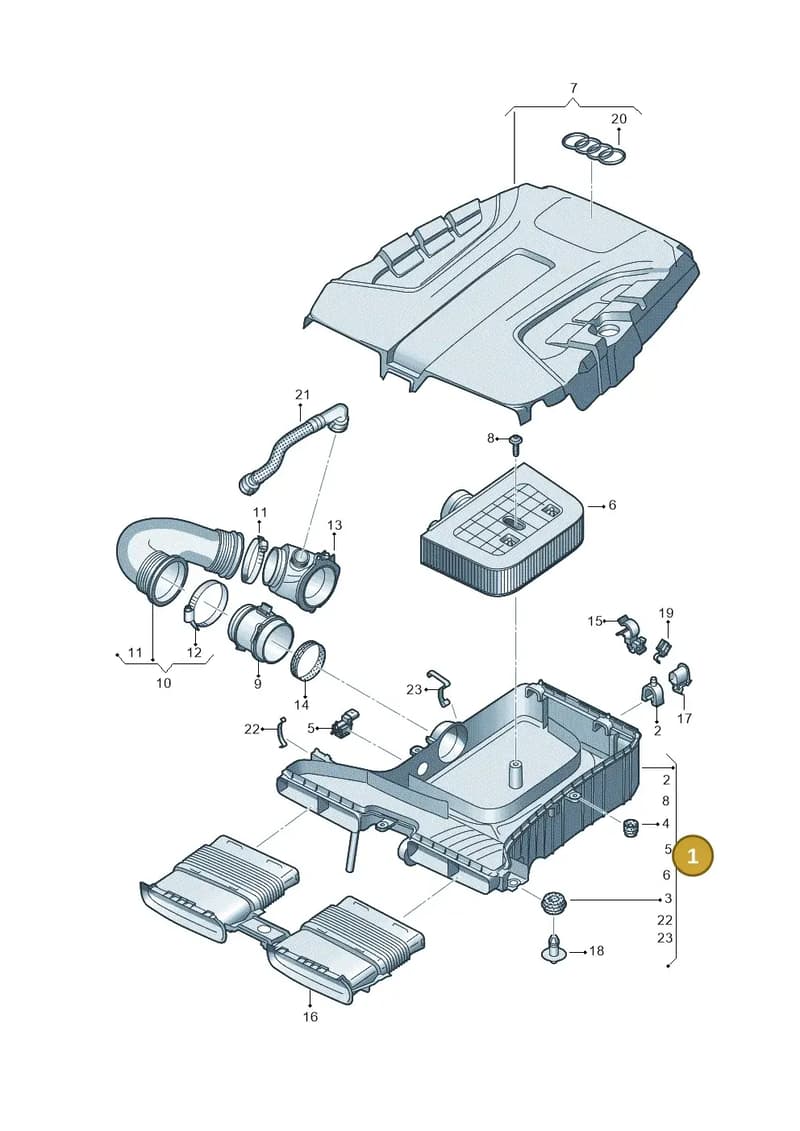 4M0133837S — Audi Q8 (2018-2025) diagram 859129200, position 1