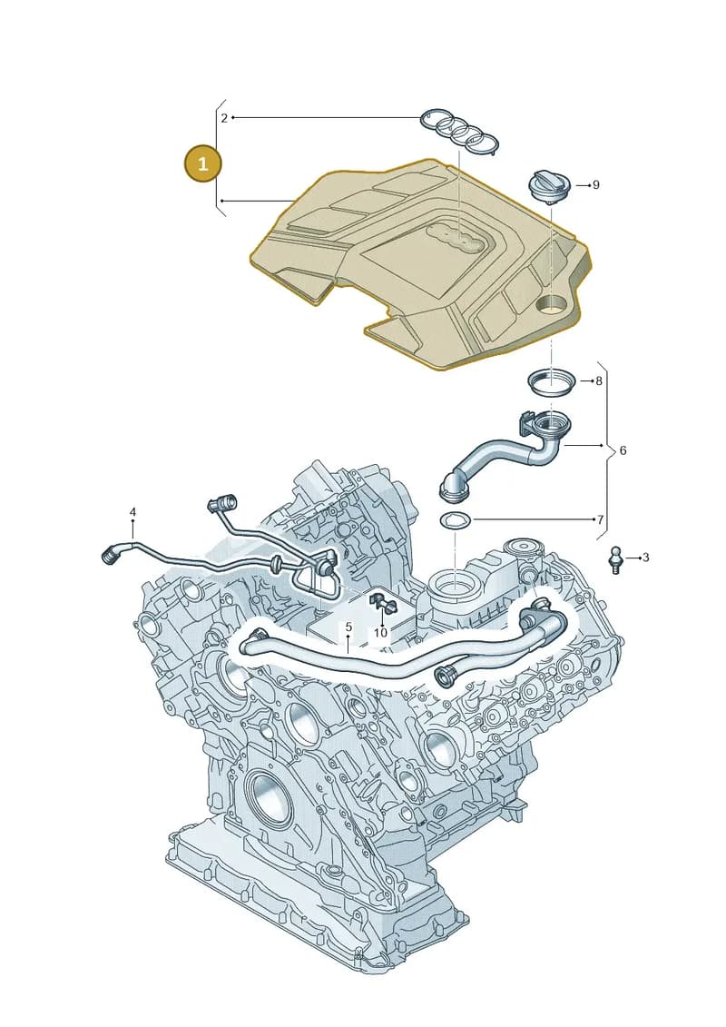 4M0133849T — Audi Q8 (2018-2025) diagram 429103470, position 1