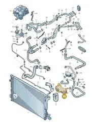 4M0145050C Audi Coolant Hose