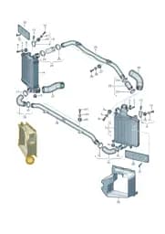 4M0145334AB Audi Air Guide for Charge Air Cooler
