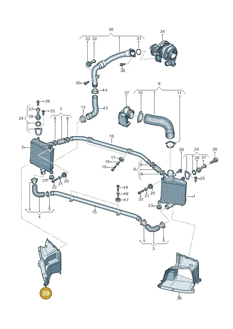 4M0145334B — Audi Q7 (2015-2025) diagram 859145600, position 39