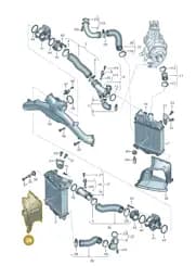 4M0145334C Audi Air Guide for Charge Air Cooler