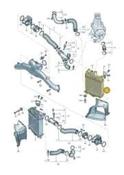 4M0145803BG Audi Charge Air Cooler