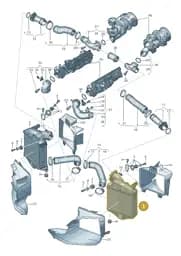 4M0145803BM Audi Charge Air Cooler
