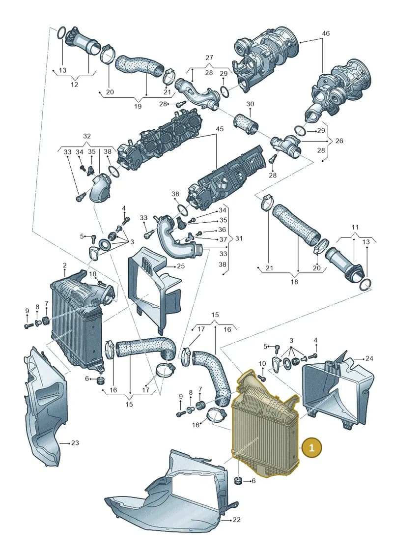 4M0145803BM — Audi Q8 (2018-2025) diagram 595145060, position 1