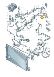 4M0145919AS Audi Coolant Hose