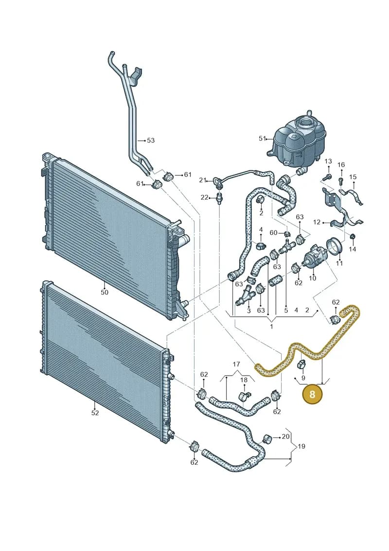 4M0145920AE — Audi Q7 (2015-2025) diagram 859121430, position 8
