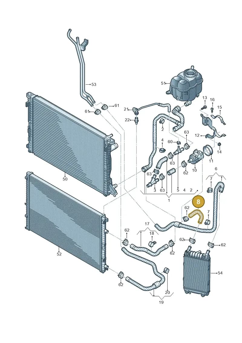4M0145925K — Audi Q7 (2015-2025) diagram 859121440, position 8