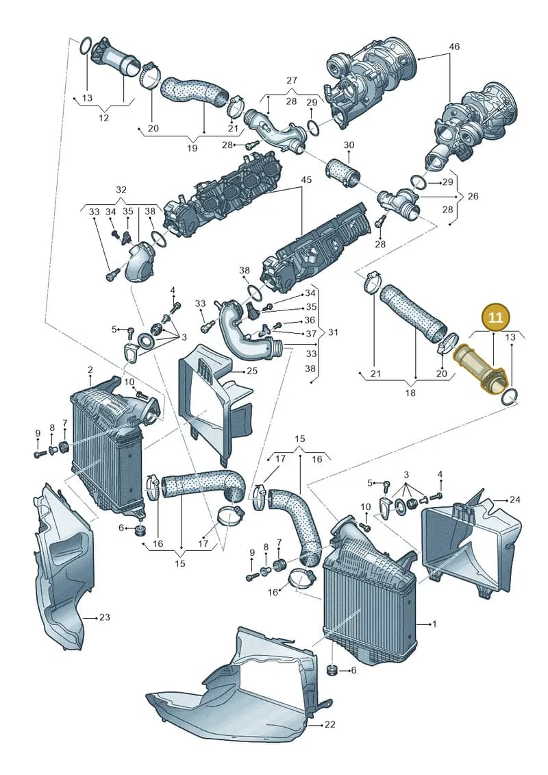 4M0145955L — Audi RS Q8 (2019-2025) diagram 595145060, position 11