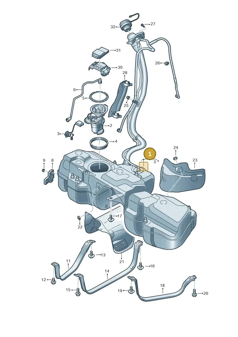 4M0201060EH — Audi Q7 (2015-2025) diagram 859201011, position 1