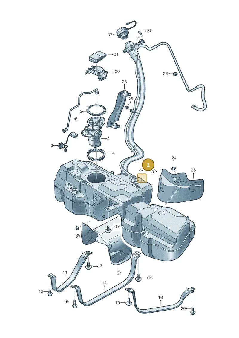 4M0201060EP — Audi Q7 (2015-2025) diagram 595201110, position 1