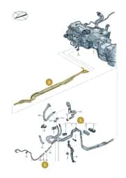 4M0201544BD Audi 1 Set Fuel Pipes