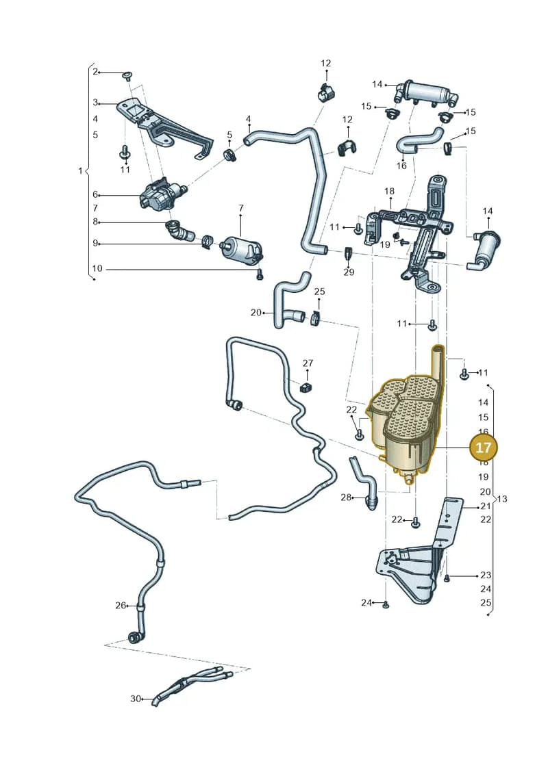 4M0201801 — Audi Q7 (2015-2025) diagram 819201072, position 17