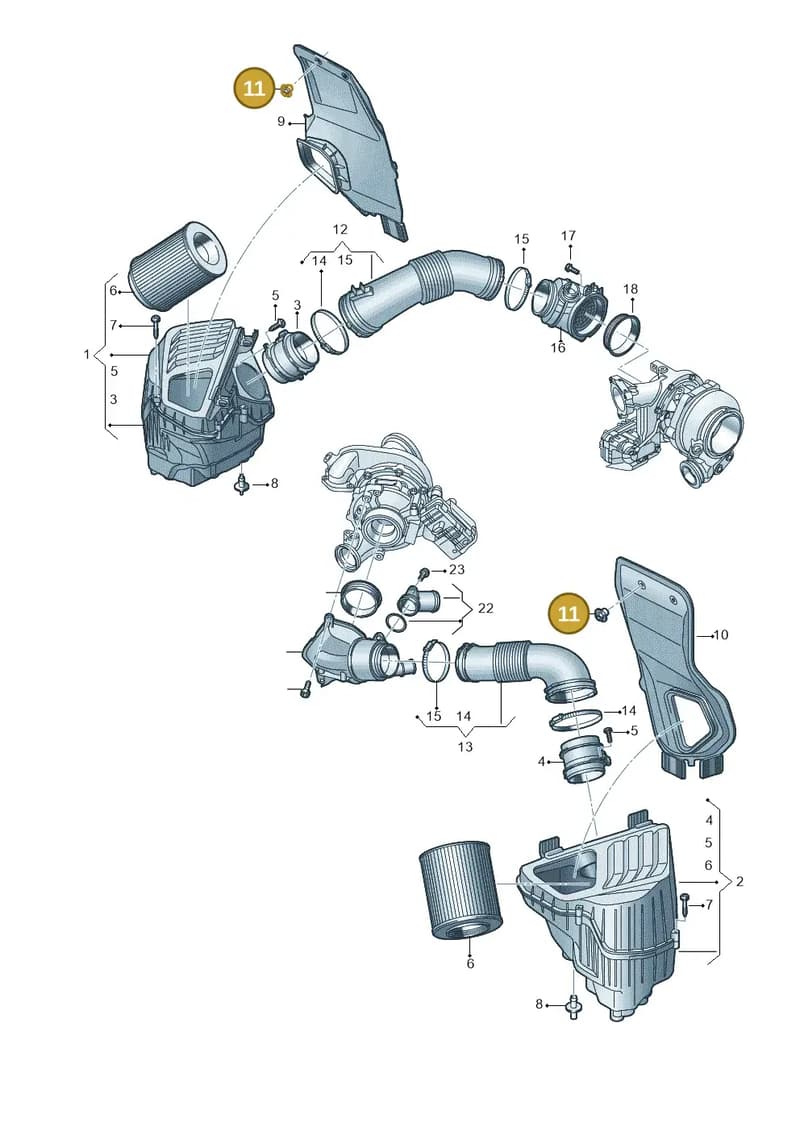 4M0201834A — Audi A8 (2017-2025) diagram 838129400, position 11