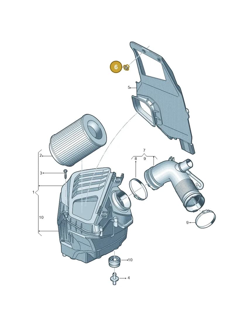 4M0201834A — Audi A8 (2017-2025) diagram 838133000, position 6