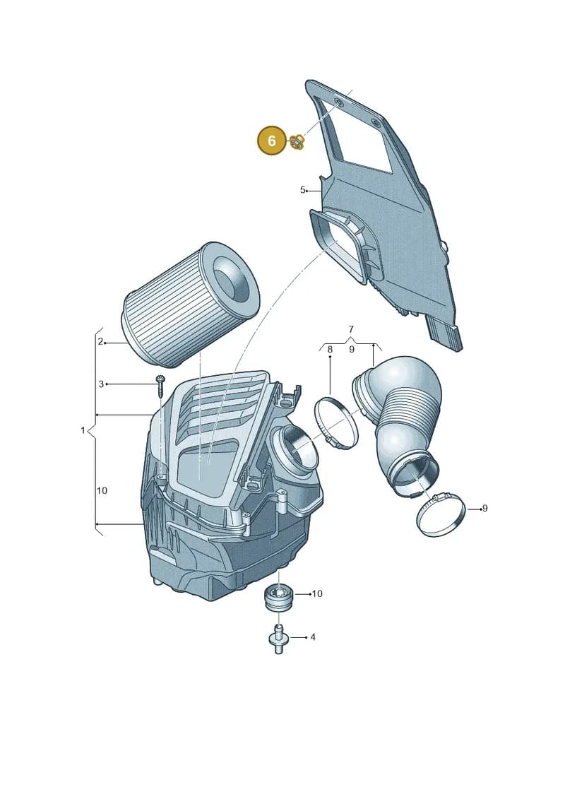 4M0201834A — Audi A8 (2017-2025) diagram 838133500, position 6
