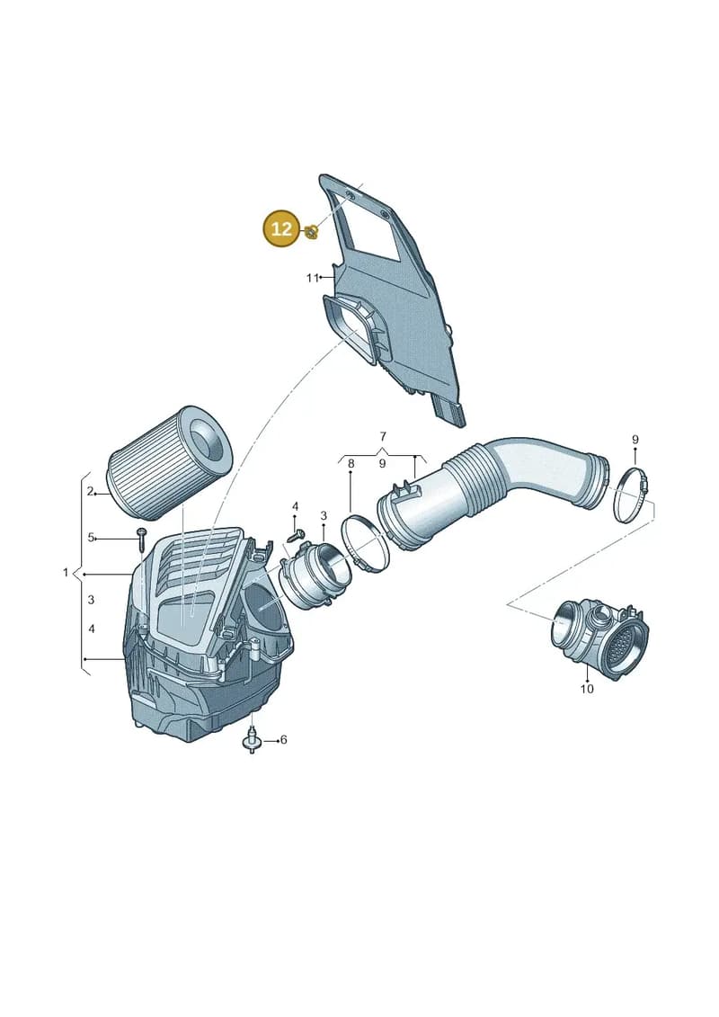 4M0201834A — Audi A8 (2017-2025) diagram 838129300, position 12