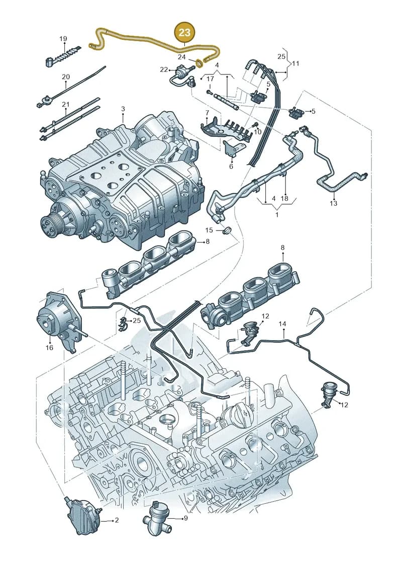 4M0201994P — Audi Q7 (2015-2025) diagram 771133220, position 23
