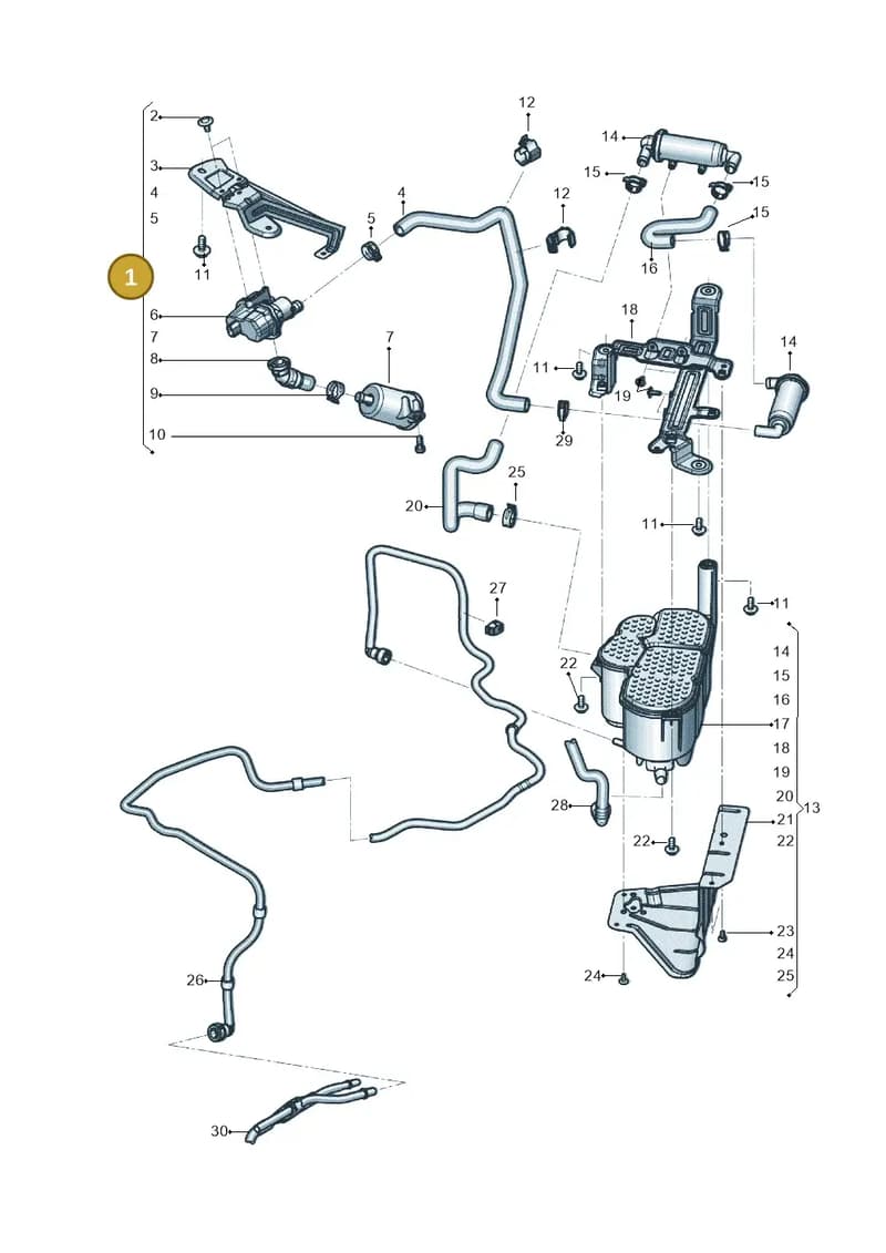 4M0201997AA — Audi Q7 (2015-2025) diagram 819201072, position 1