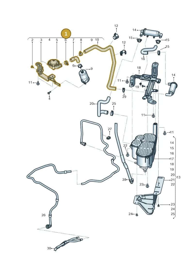 4M0201997R — Audi Q7 (2015-2025) diagram 819201700, position 1