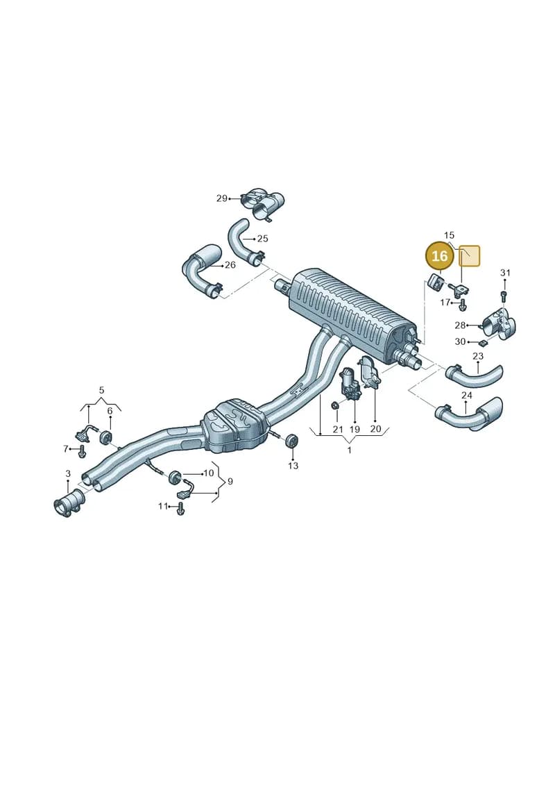4M0253147G — Audi Q8 (2018-2025) diagram 429253970, position 16
