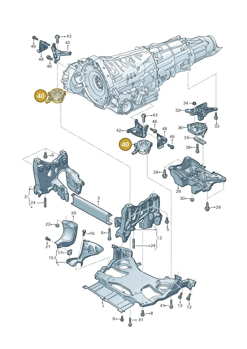 4M0399151N — Audi A8 (2017-2025) diagram 838399400, position 40