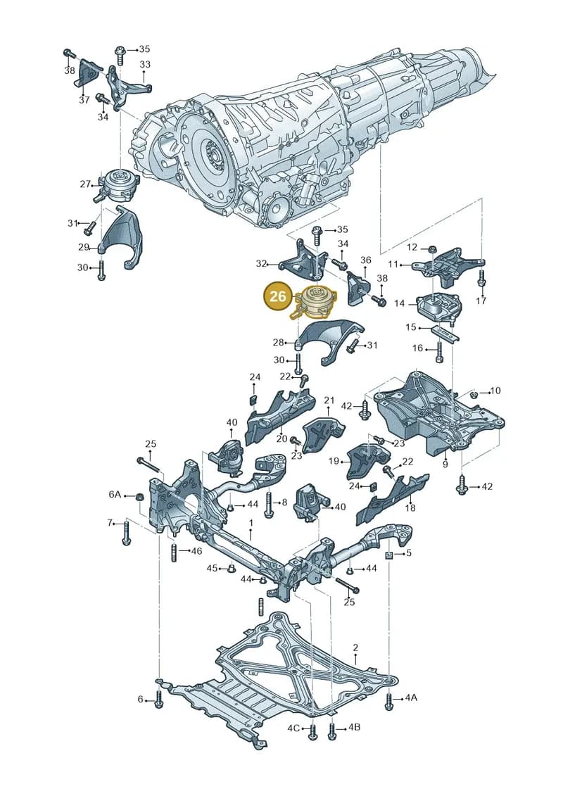 4M0399151N — Audi RS Q8 (2019-2025) diagram 859399850, position 26