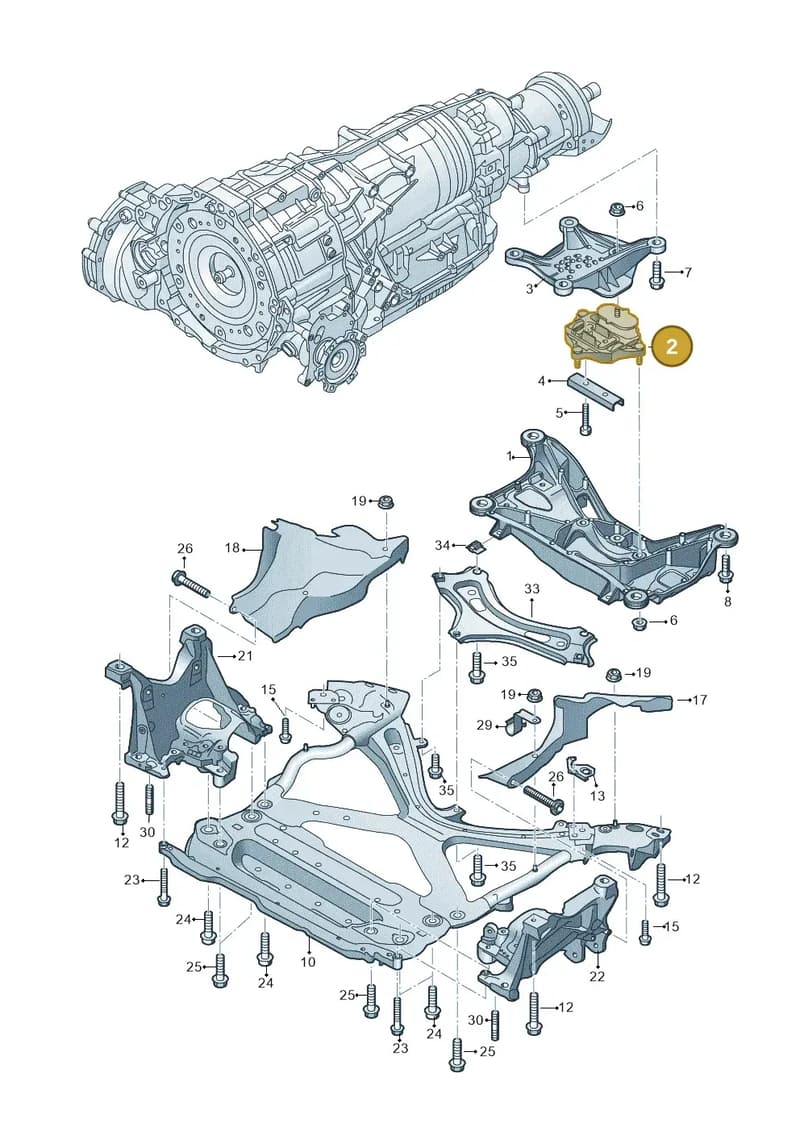 4M0399153AG — Audi A6 (2018-2025) diagram 896399700, position 2