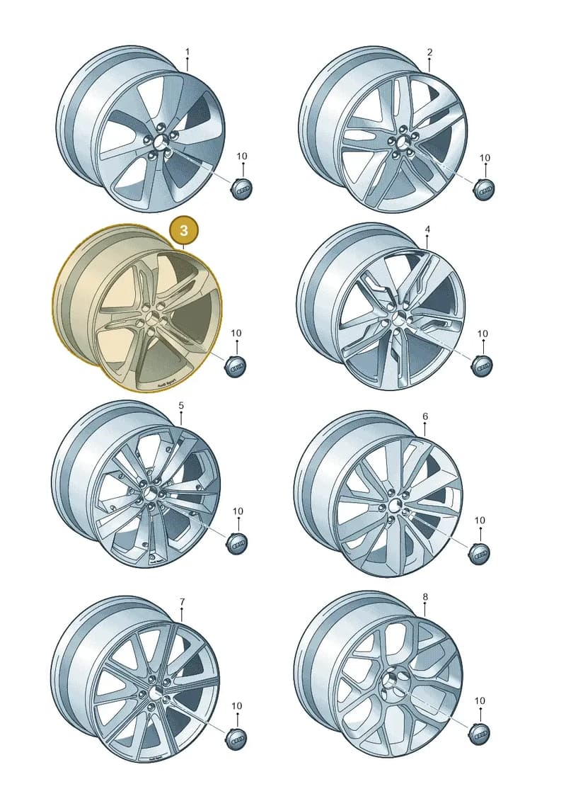 4M0601025AB — Audi Q7 (2015-2025) diagram 859601920, position 3
