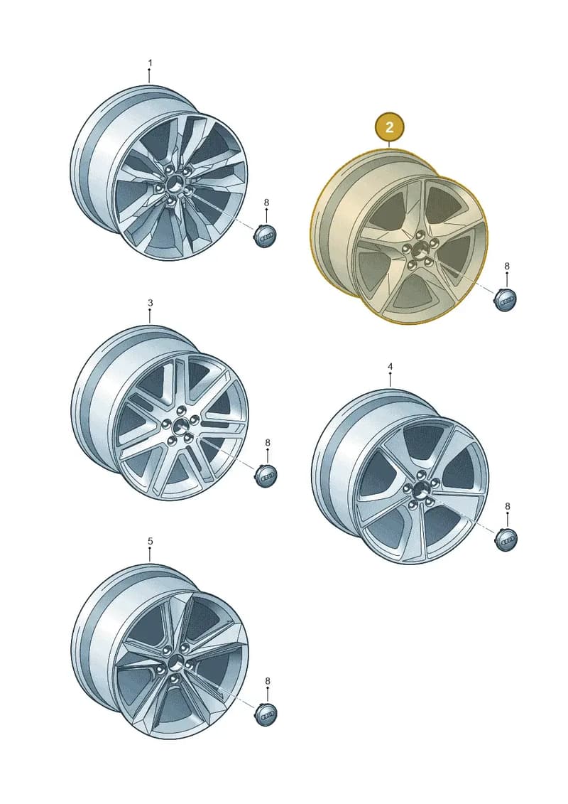 4M0601025AC — Audi Q7 (2015-2025) diagram 859601900, position 2
