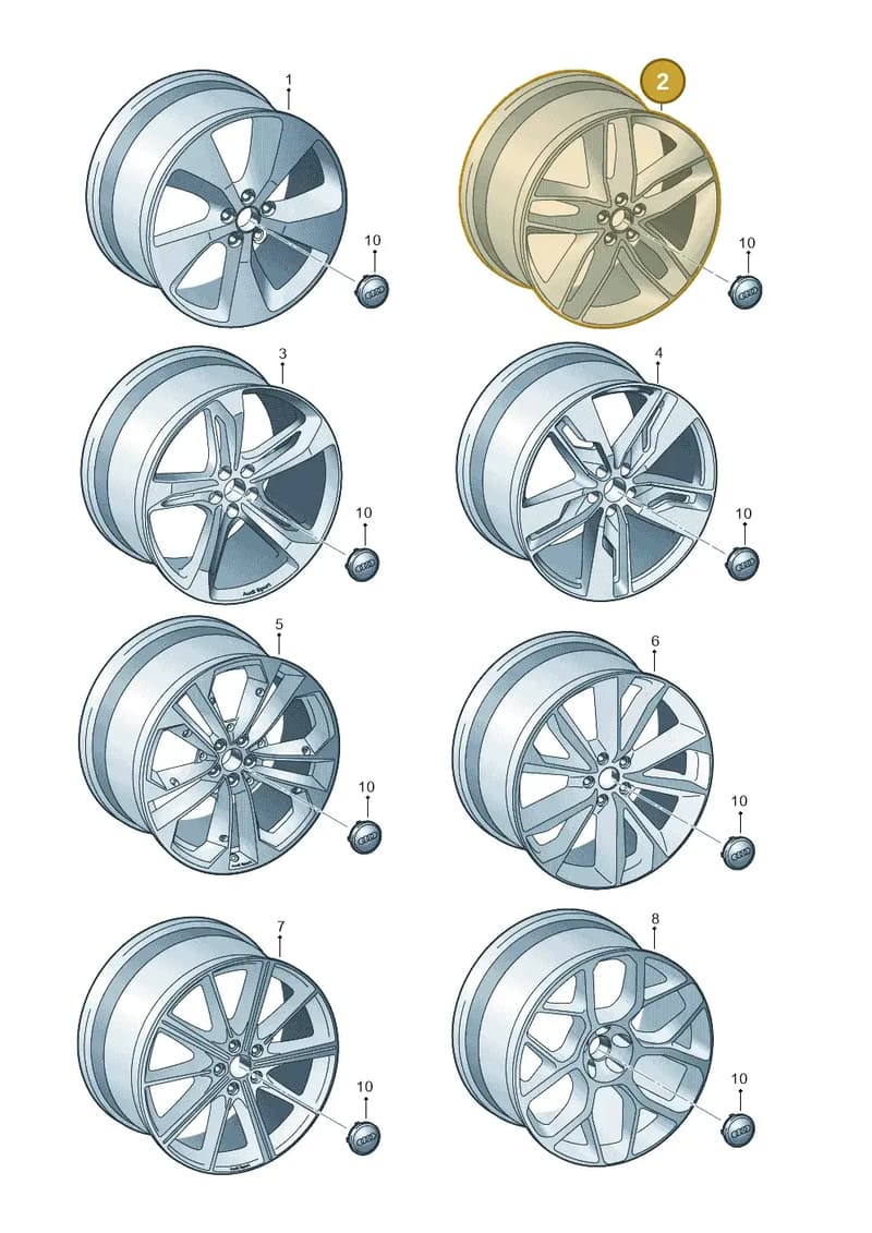 4M0601025AJ — Audi Q7 (2015-2025) diagram 859601920, position 2
