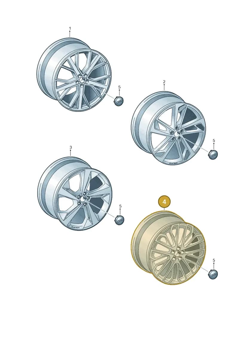 4M0601025DE — Audi Q7 (2015-2025) diagram 859601930, position 4