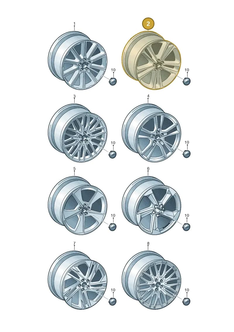 4M0601025DT — Audi Q7 (2015-2025) diagram 859601910, position 2