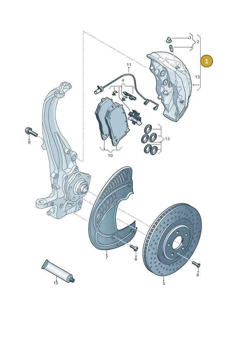 4M0615107BP — Audi Q8 (2018-2025) diagram 859615550, position 1