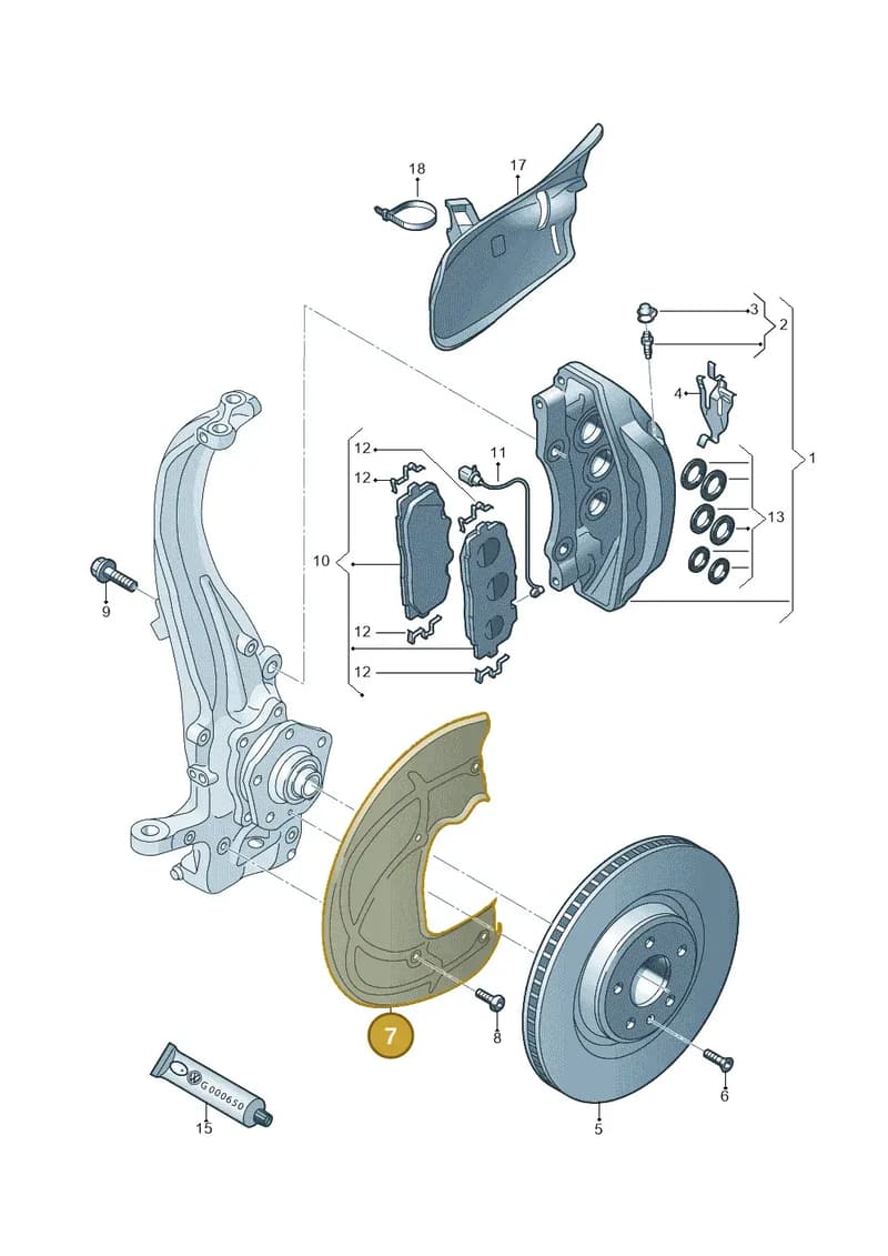 4M0615312Q — Audi Q8 (2018-2025) diagram 859615052, position 7