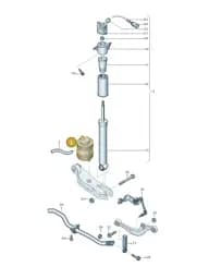 4M0616001AJ Audi Gas Strut