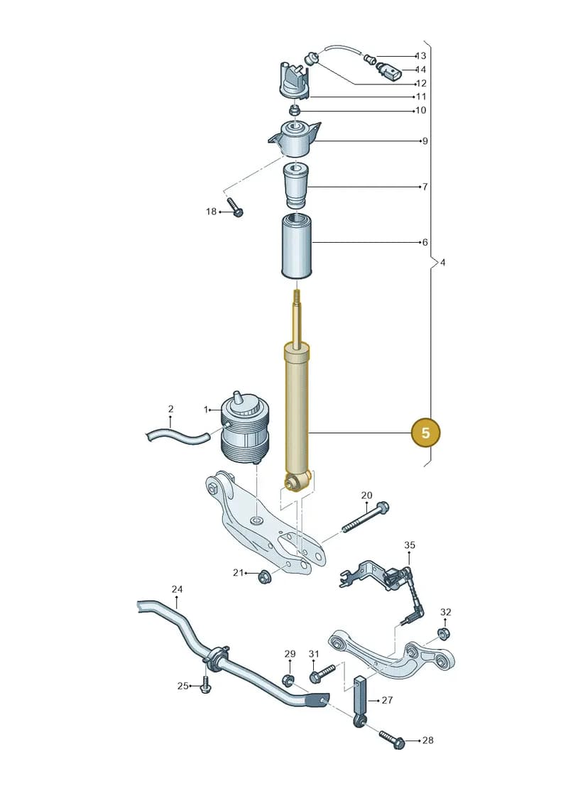 4M0616031AG — Audi Q8 (2018-2025) diagram 859511060, position 5