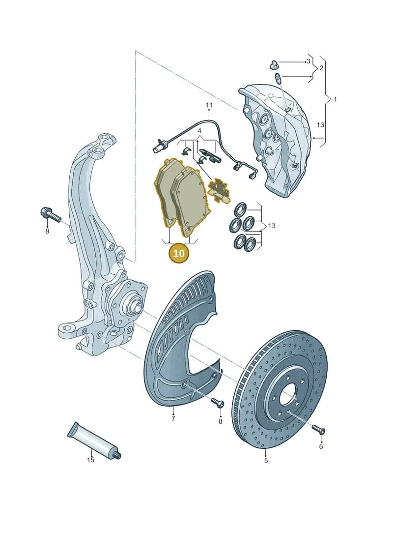 4M0698151BM — Audi Q8 (2018-2025) diagram 859615550, position 10