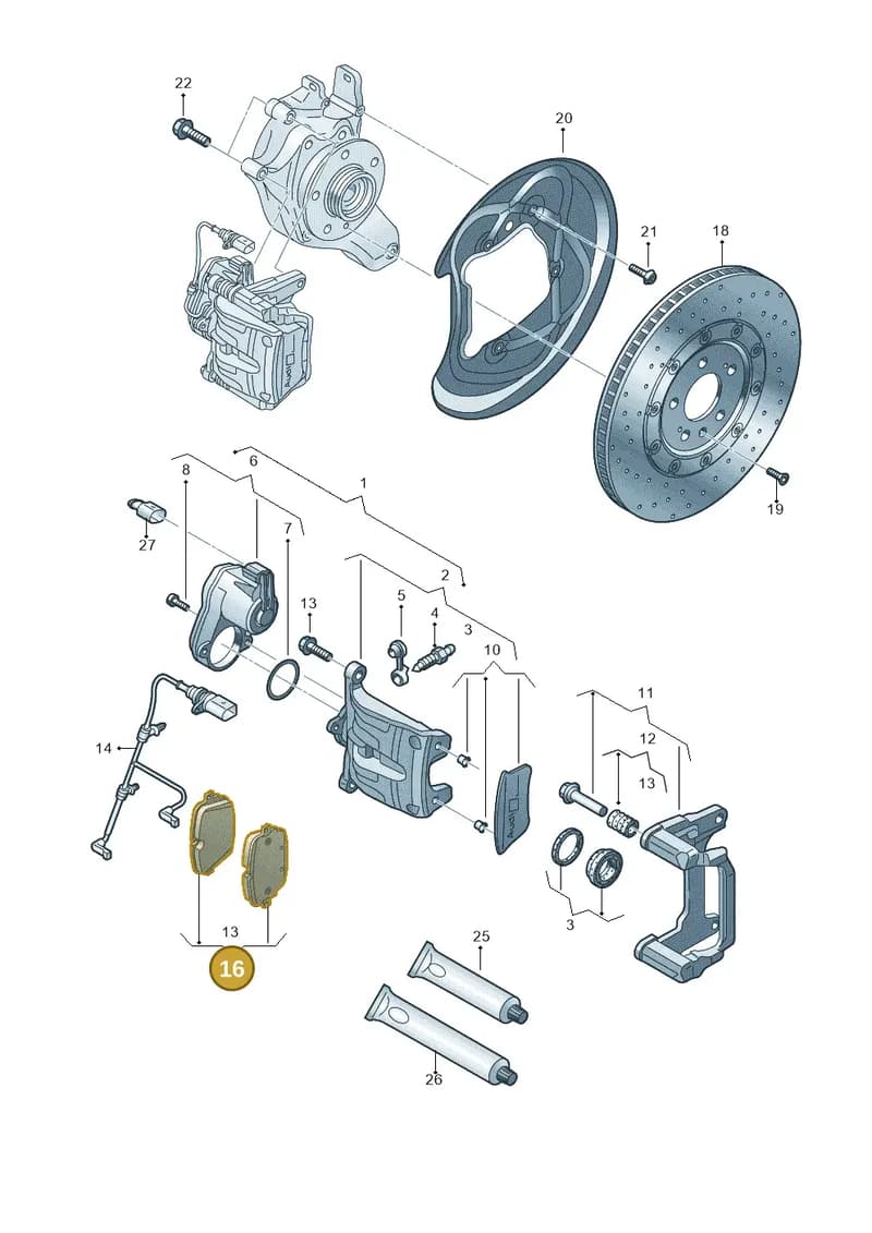 4M0698451AH — Audi A6 (2018-2025) diagram 859615750, position 16
