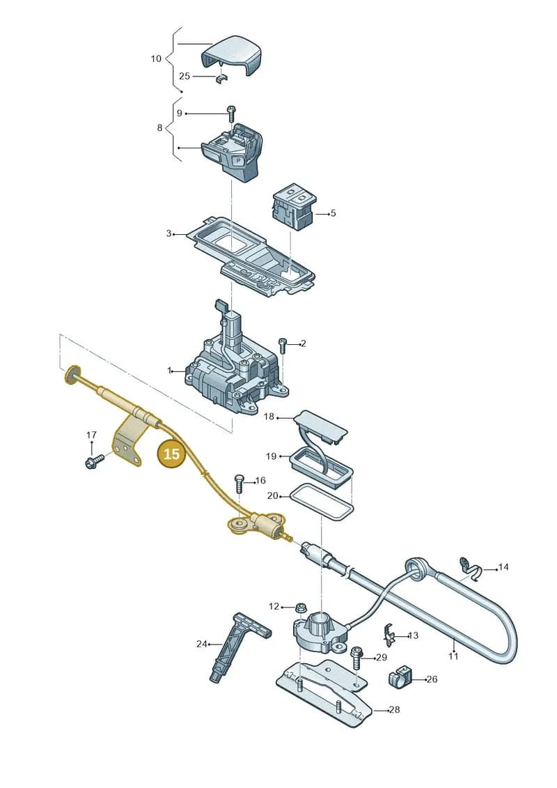 4M0713045G — Audi Q8 (2018-2025) diagram 429713100, position 15